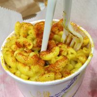 Mac and cheese at Marty's V Burger in New York City