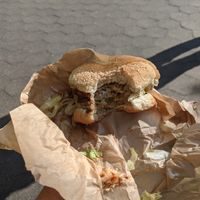 world famous at Marty's V Burger in New York City