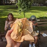 crabby patty at Marty's V Burger in New York City