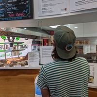 inside at Marty's V Burger in New York City