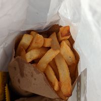 Bagged fries. at Marty's V Burger in New York City