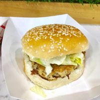 Crabby patty at Marty's V Burger in New York City