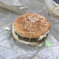 Original world famous burger at Marty's V Burger in New York City