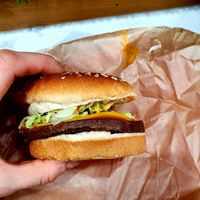 Original World Famous Burger at Marty's V Burger in New York City