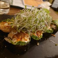 Korean style sushi at Hemp Cafe Tokyo in Tokyo