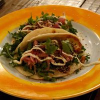 Tacos at Hemp Cafe Tokyo in Tokyo