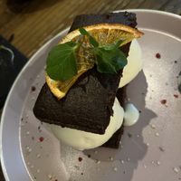 Yummy brownie ice cream sandwich   at Hemp Cafe Tokyo in Tokyo