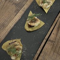 Complimentary nachos   at Hemp Cafe Tokyo in Tokyo