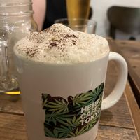 Brown rice latte   at Hemp Cafe Tokyo in Tokyo