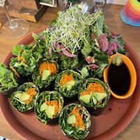 Vegan sushi for special new year menu. #Veganuary at Hemp Cafe Tokyo in Tokyo