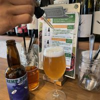 CBD oil service for a drink menu. #Veganuary at Hemp Cafe Tokyo in Tokyo