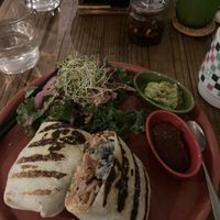bbq burrito   at Hemp Cafe Tokyo in Tokyo