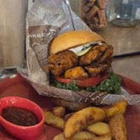 KFC Vegan Burger at Hemp Cafe Tokyo in Tokyo