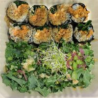 Vegan ankimo style seaweed rolls   at Hemp Cafe Tokyo in Tokyo