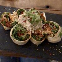 Bbq burrito  at Hemp Cafe Tokyo in Tokyo