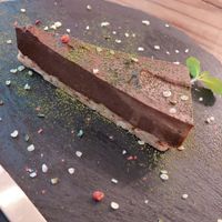 Raw choc cake at Hemp Cafe Tokyo in Tokyo