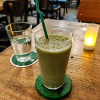 Hemp protein drink (Please ask for no straw) at Hemp Cafe Tokyo in Tokyo