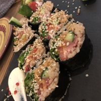 Burrito sushi at Hemp Cafe Tokyo in Tokyo