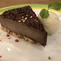 Chocolate cake and ice cream 🤤 at Hemp Cafe Tokyo in Tokyo