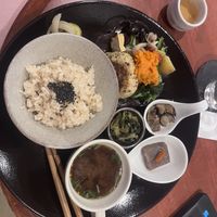 Hamburger plate  at Kururu in Nara