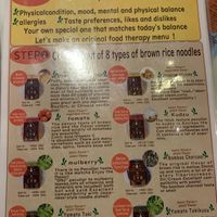 Noodle options  at Kururu in Nara