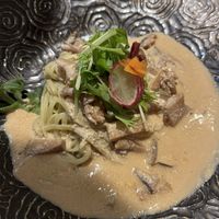 Mushroom noodles   at Kururu in Nara