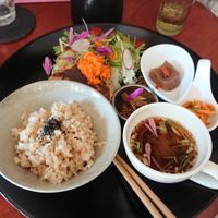 Tofu burger at Kururu in Nara