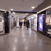 Way to the store at Bagar'n Hornstull in Stockholm