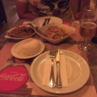 Our Vegan main at Paradox Thai Food and Bar in Santorini