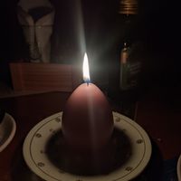 Eating by candlelight at The Cocoa Tree Shop in Pittenweem