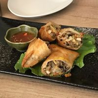 Spring rolls at The Green Room in Taipei