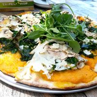 Mega vega pizza at Otomat in Antwerpen