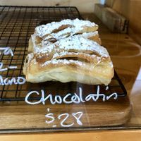 Vegan chocolate croissant at La Masa Panaderia in La Paz