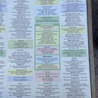 Menu  at Aroma Isla in Isla Mujeres