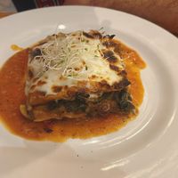 vegetarian lasagna   at Aroma Isla in Isla Mujeres