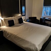 Inside cosy hotel at La Suite West Hotel in West London