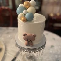 Vegan baby shower cake  at Alt Eats in Ho-ho-kus