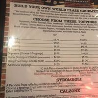 Lots of veggie toppings!! at The Brick Pizzeria in Columbus