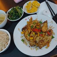 King oyster mushrooms business set for 170 TWD. at Guan Shi Yin Organic Lifestyle in Taichung