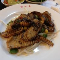 Fried king oyster mushroom with rosemary and soy sauce at Guan Shi Yin Organic Lifestyle in Taichung