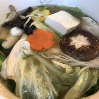 Dumpling soup at Guan Shi Yin Organic Lifestyle in Taichung