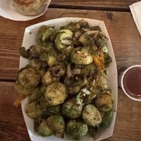 Salt and pepper Brussels sprouts  at Uncle Tsang's Kitchen - Food Trailer in Portland