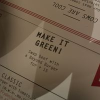 Easy to swap any patty from the menu with the beyond meat one at Dognvill Bar and Burger in Stavanger