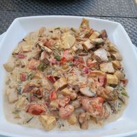 Vegan stroganoff  at C19 in Albufeira