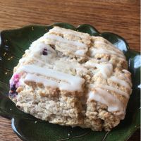 blueberry lemon scone!! at Sweet Alchemy Bakery and Cafe in Essex Junction