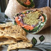 falefel wrap at Sweet Alchemy Bakery and Cafe in Essex Junction
