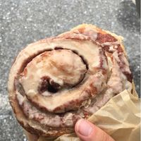 best cinnamon roll ever at Sweet Alchemy Bakery and Cafe in Essex Junction