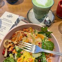 🥗 Farm Bowl & Matcha latte
  at Farm Girl Cafe in West London