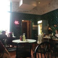 inside at Farm Girl Cafe in West London