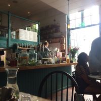 inside at Farm Girl Cafe in West London